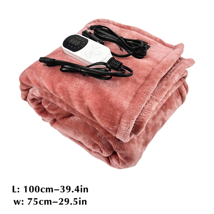 PATLOLAV Electric Blanket Heated 39.3×29.5Inch Flannel Heated Blanket,Full Size Oversized ETL Certification Fast Heating with 9-Speed Temperature Controller 8Hours Auto Off, Machine Washable