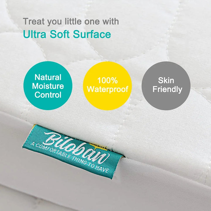 Toddler Waterproof Crib Mattress Pad Cover(52\"X 28\"), Baby Bed Mattress Protector